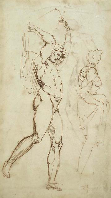 Anonymous 17th century artist, studies after Giovanni da Udine